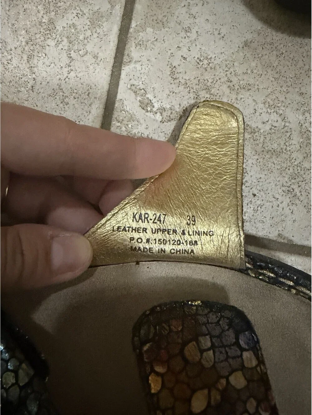 Alegria Iridescent Slip On Sandals Size 39